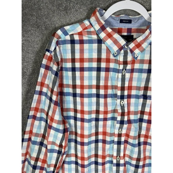 American Eagle AEO Prep Fit Button Down Long Sleeve Shirt Mens XXL Plaid - Picture 7 of 16